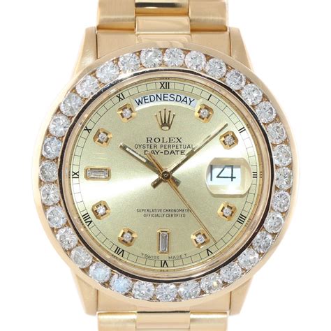 rolex presidential diamond bezel|rolex presidential diamond bezel price.